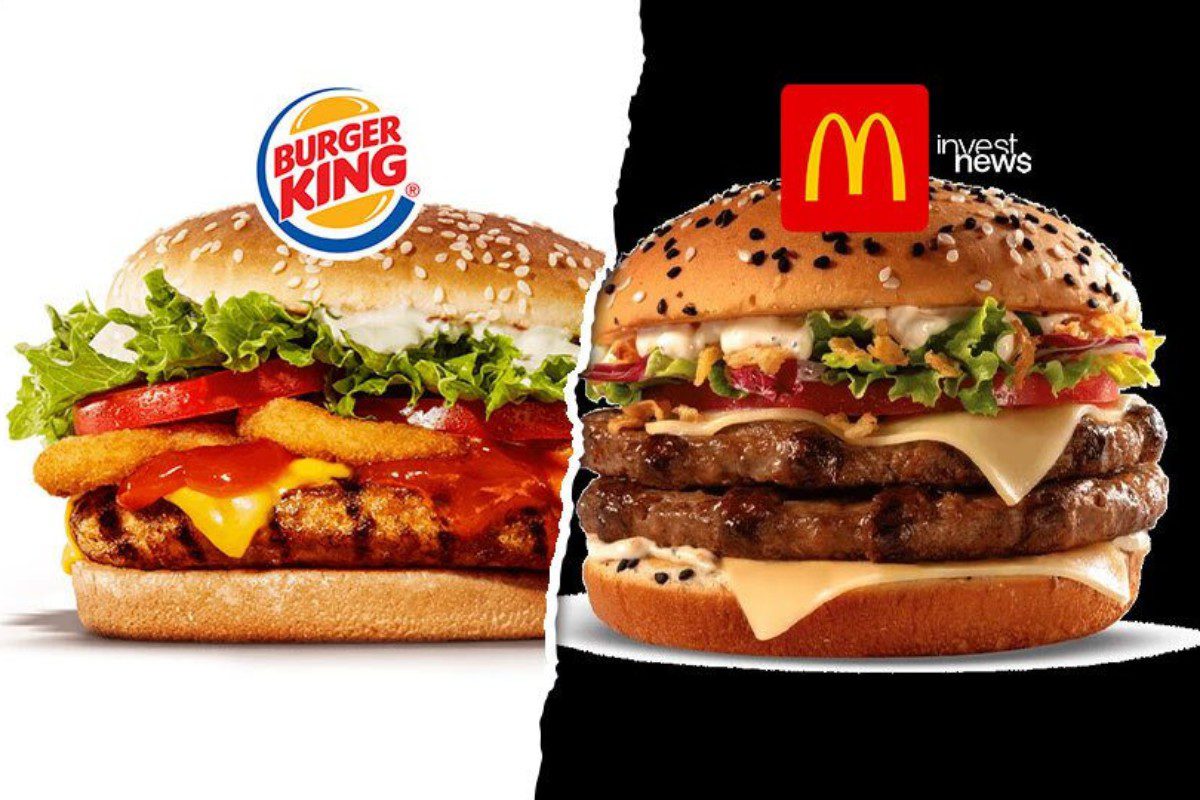Sanduíches do McDonald's e do Burger King foram alvo de queixas sobre propaganda enganosa em abril de 2022. (Fotos: reprodução)