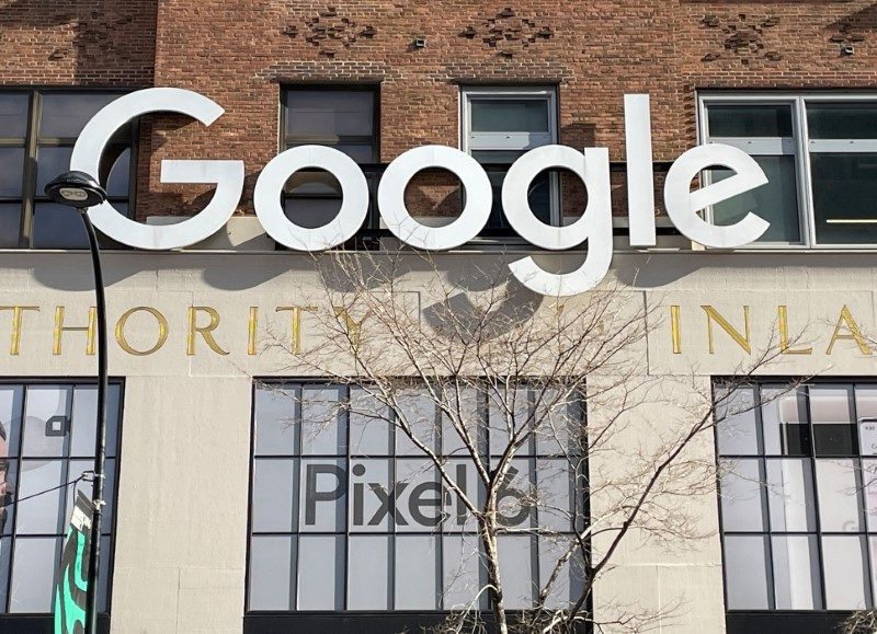 Fachada de escritório do Google em Nova York