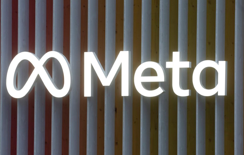 Logotipo da Meta em Davos 
