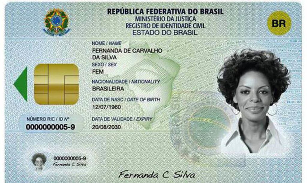 imagem ilustrativa nova identidade nacional brasileira
