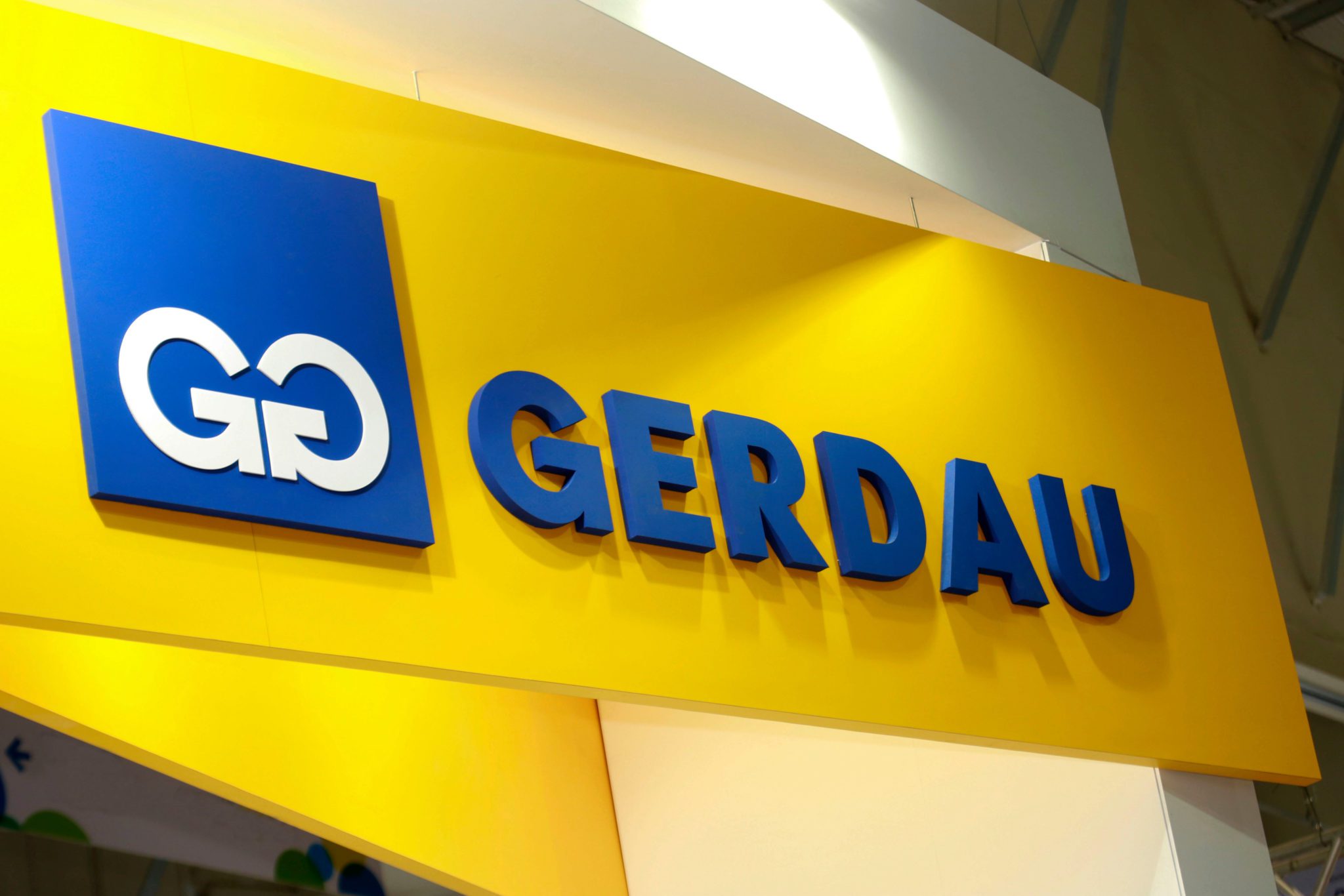 lettering e logotipo da Gerdau, empresa siderúrgica