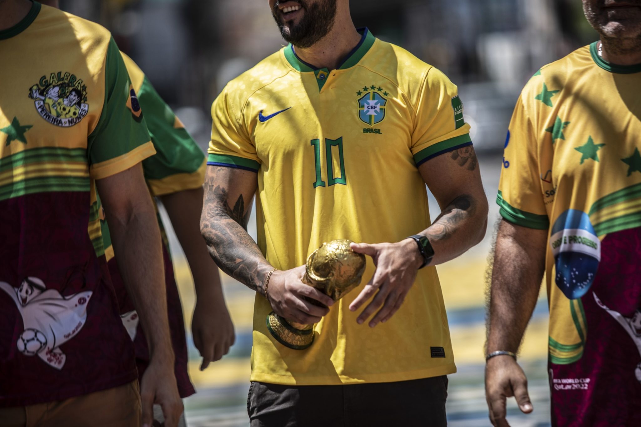 Camisa da seleção brasileira na Copa do Catar.