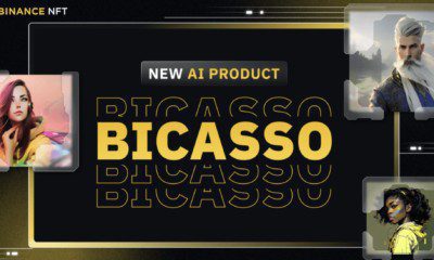 Binance lança o Bicasso, serviço de IA para gerar imagens em NFT. (Imagem: Reprodução/Vídeo do lançamento oficial)