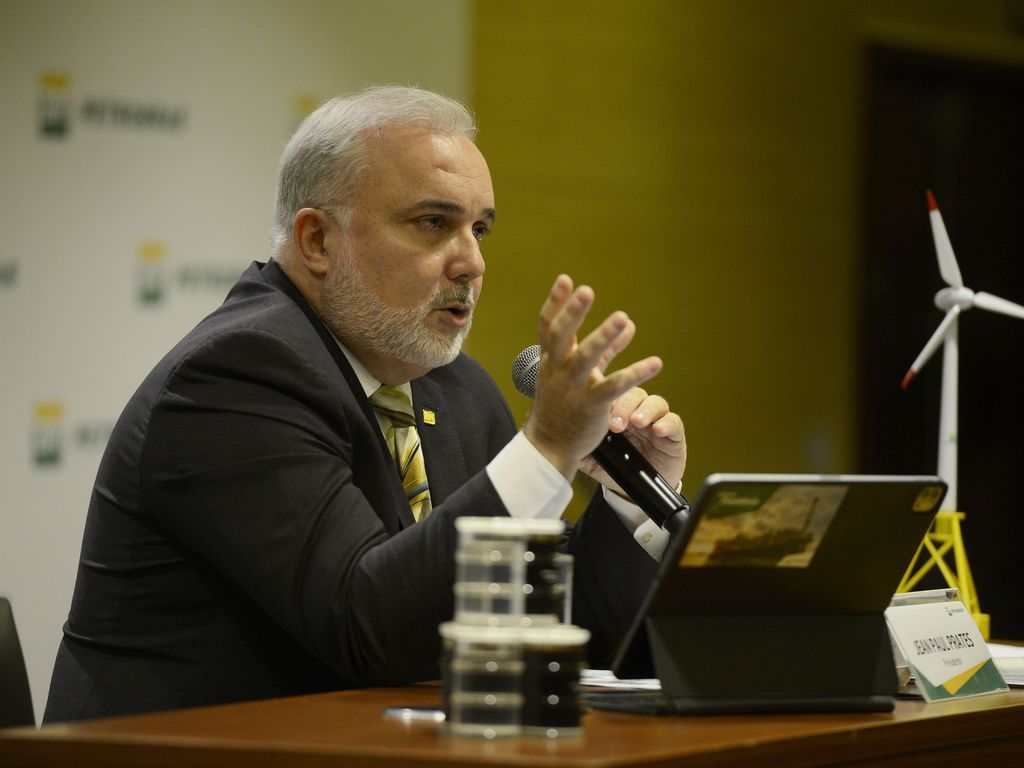 O presidente da Petrobras, Jean Paul Prates, durante coletiva de imprensa,  em março de 2023. (Foto: Tomaz Silva/Agência Brasil)