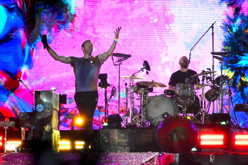 A banda britânica Coldplay (Foto: Mauro Pimentel/AFP/Getty Images - via Bloomberg)