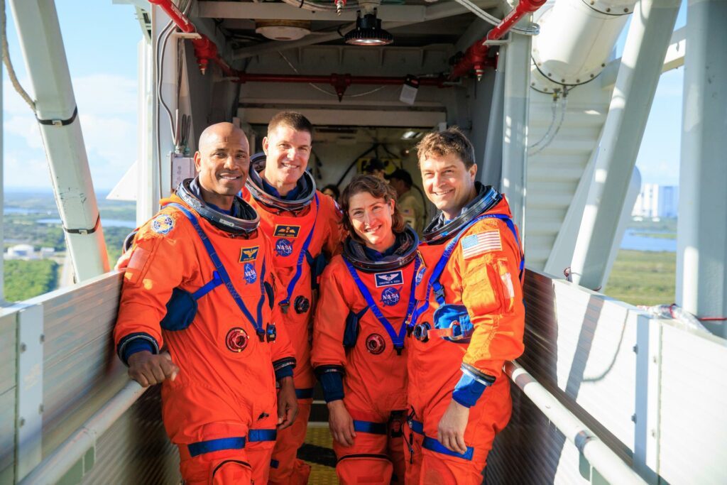 Astronautas do próximo lançamento do projeto Artemis (Imagem: Reprodução/blog da Nasa)