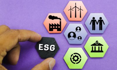 Hexágono com conceito ESG