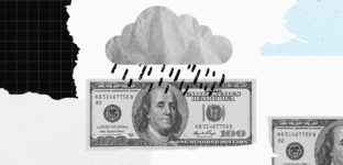 Ilustracao Tempestade de dólares