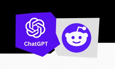 Montagem com logos do ChatGPT e do Reddit; OpenAI