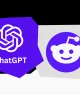 Montagem com logos do ChatGPT e do Reddit; OpenAI