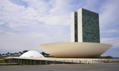Vista do Congresso Nacional, em Brasília (DF)