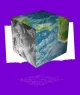 Ilustração com representação do planeta Terra em formato de um cubo; terra quadrada