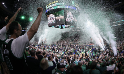 Os Celtics conquistaram seu 18º campeonato da NBA. FOTO: ADAM GLANZMAN/GETTY IMAGES