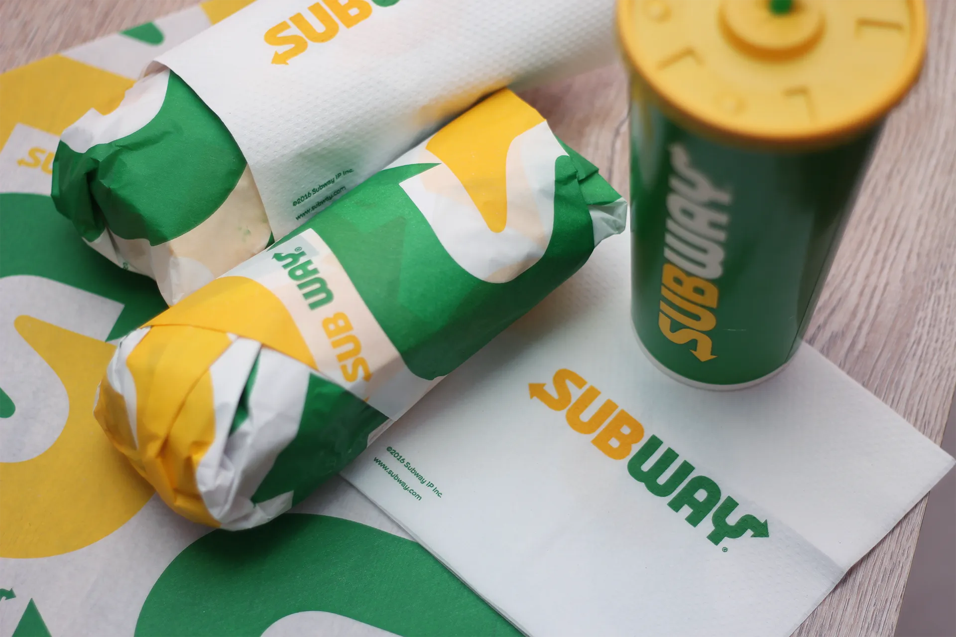 Refeição servida pelo restaurante Subway