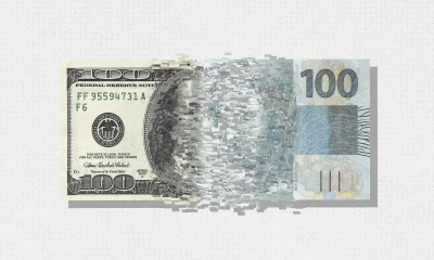Ilustração representando câmbio monetário; crash de moedas