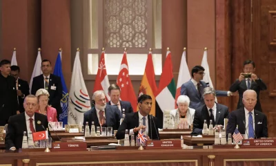 Sessão de abertura da Cúpula dos Líderes do G20 em 9 de setembro de 2023 em Nova Delhi, Delhi.