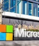 Logotipo da Microsoft em fachada de prédio da companhia, Munique, Alemanha. Foto: Adobe Stock Photo