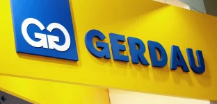 Letreiro com logomarca da Gerdau