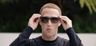 Mark Zuckerberg durante o lançamento do Ray-Ban Meta Smart Glass.