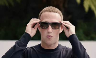 Mark Zuckerberg durante o lançamento do Ray-Ban Meta Smart Glass.