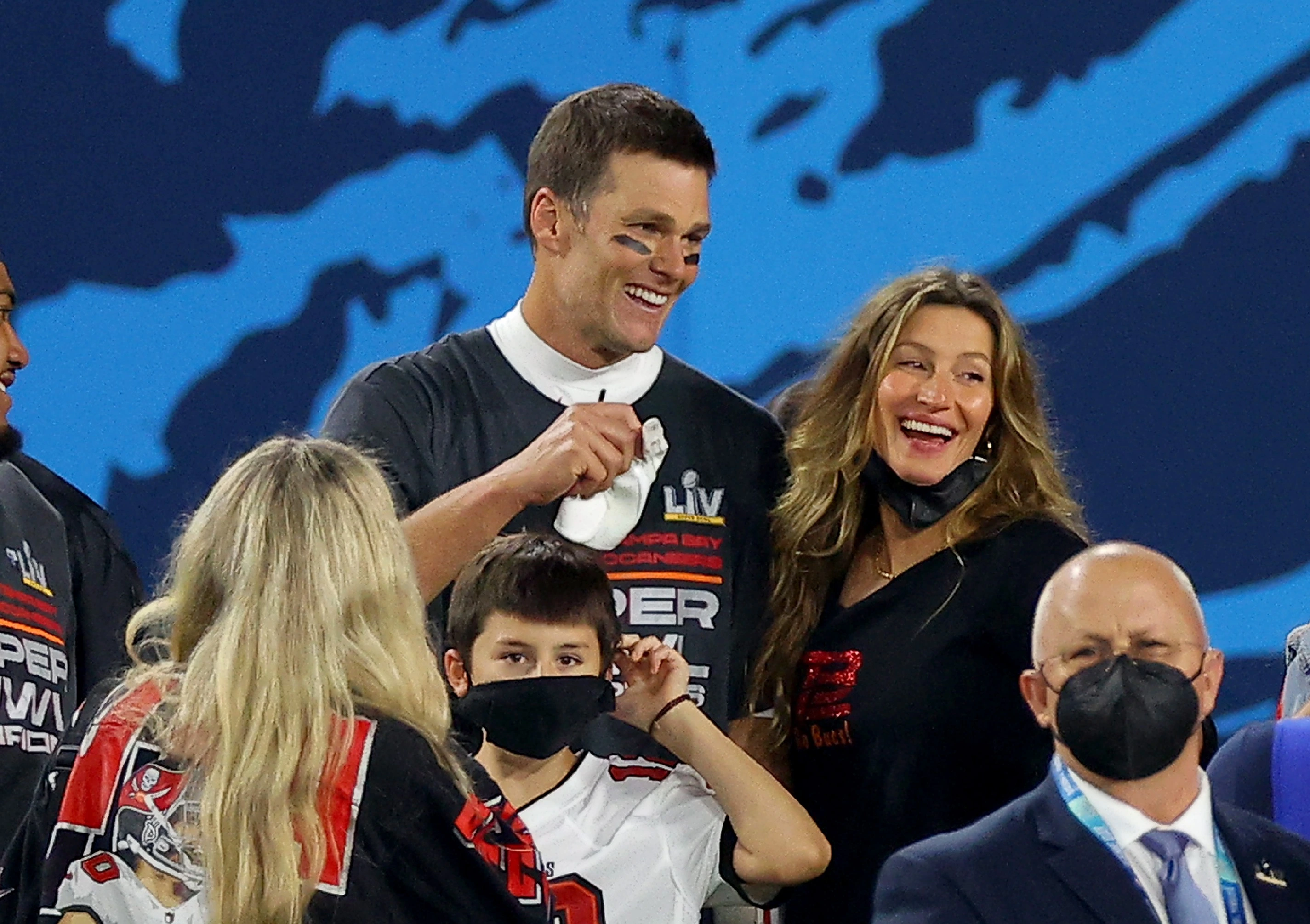 Gisele Bündchen com o ex-marido Tom Brady