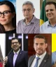 Montagem de fotos com os 9 candidatos à Prefeitura do Rio de Janeiro em 2024