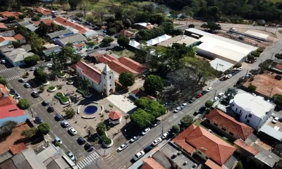 Vista aérea da cidade de Borá, no interior de São Paulo