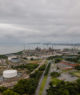 Foto de 2023 da refinaria de petróleo de Mataripe, perto de Salvador, na Bahia