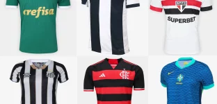 Camisas de times de futebol