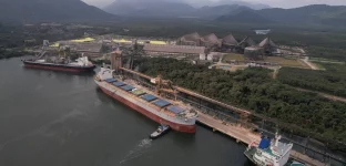 Terminal portuário da VLI no Porto de Santos