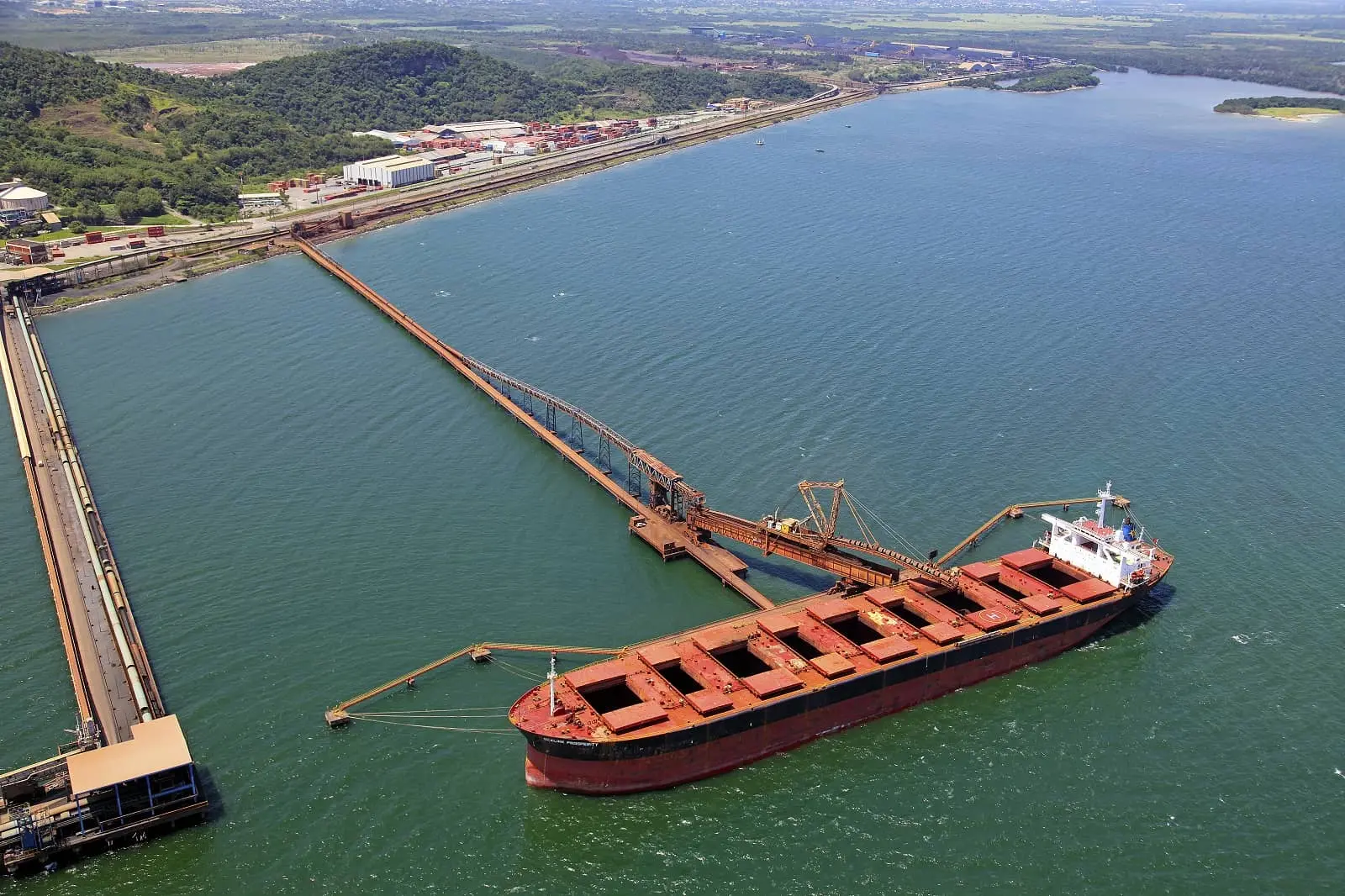 Porto de Itaguaí, no Rio de Janeiro